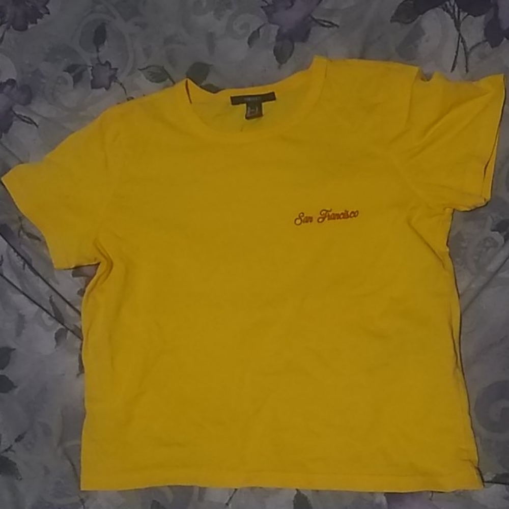 Yellow Forever 21 Tee